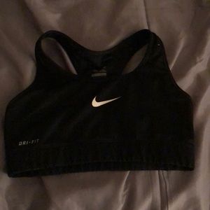 Nike dry fit black sports bra size small!